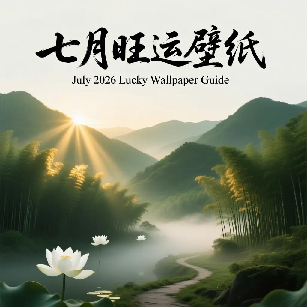 2026年7月旺運壁紙:乙未月五行顏色指南