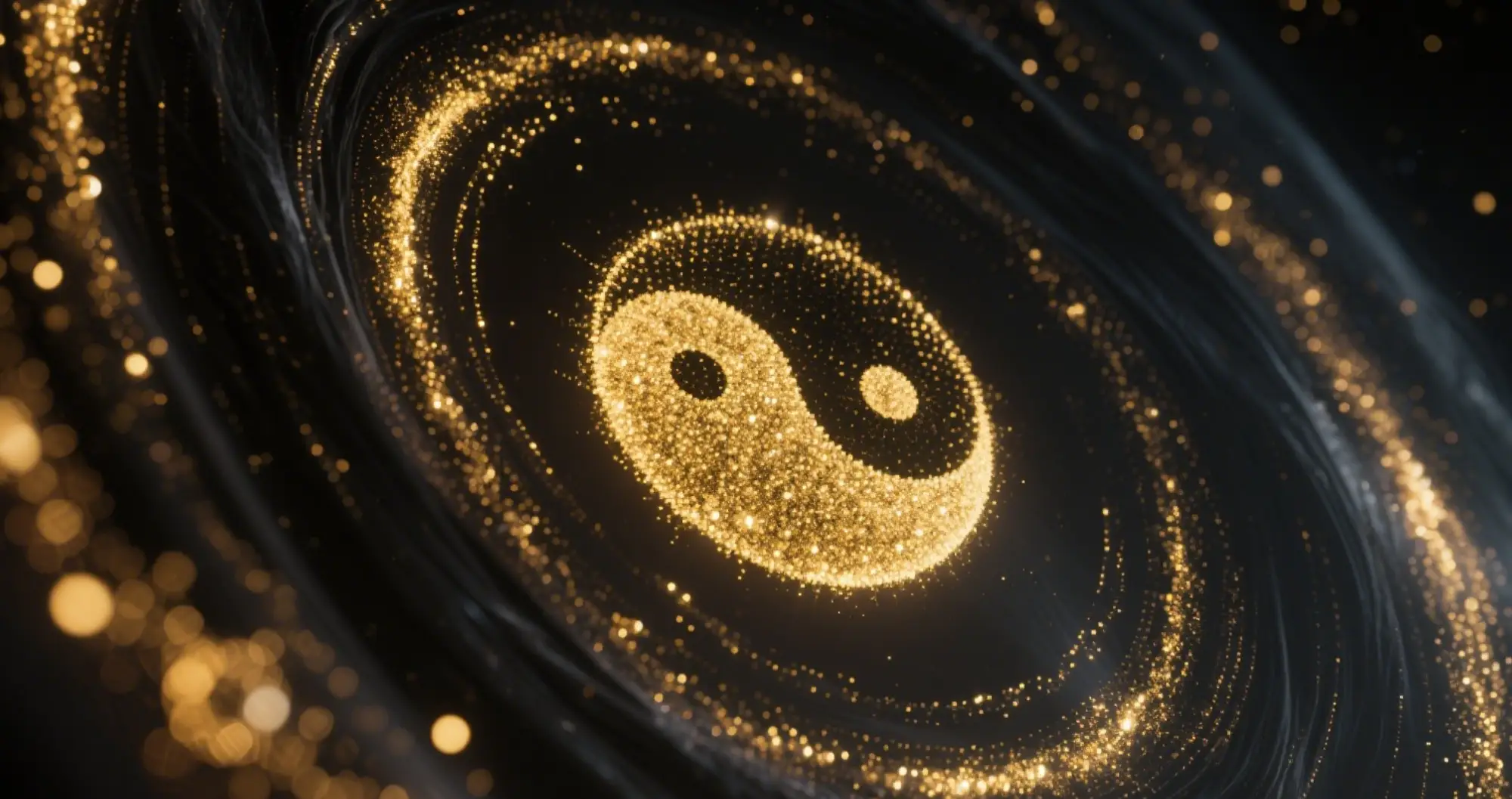 深色背景上攤開的書本與金色八字四柱發光效果，代表免費自學四柱八字課程