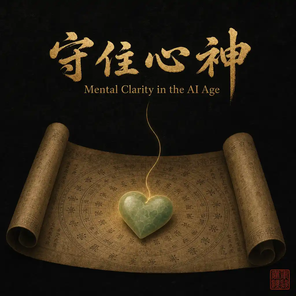 Still glowing mind representing mental clarity in Chinese medicine and Bazi, focus and independent thinking